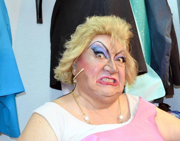 Actor Luis de Alba is ex-union boss Elba Esther Gordillo in Mexican play